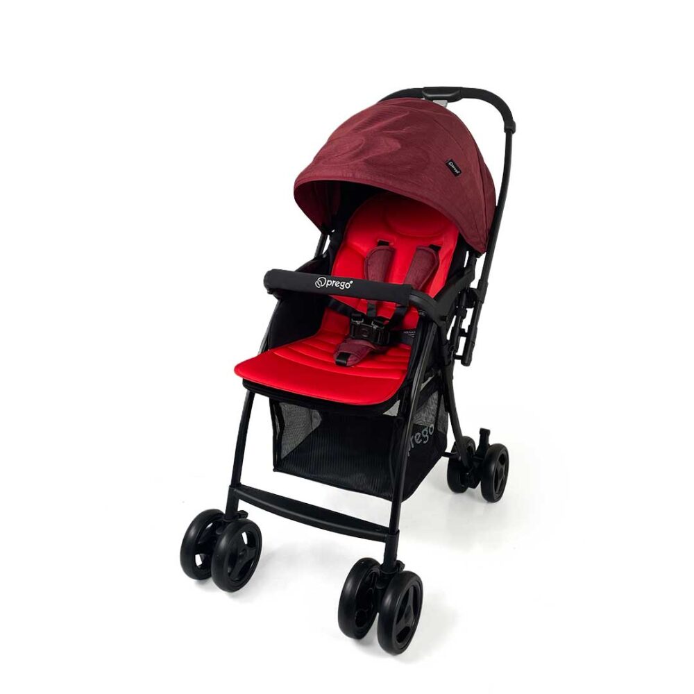 Prego Adonis One Hand Fold Stroller Red
